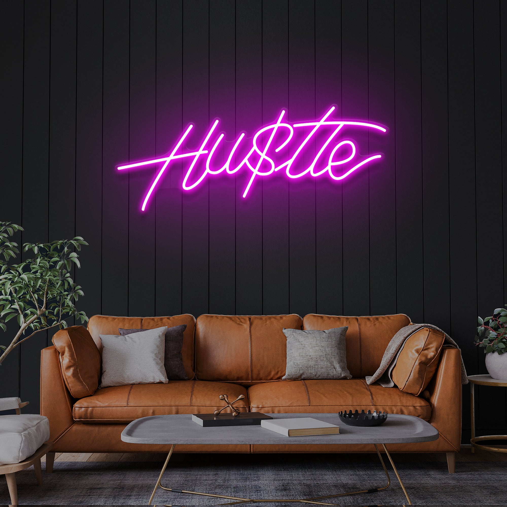 Hustle LED Neon Sign Light