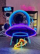 UFOs Astronaut Art work Led Neon Sign Light