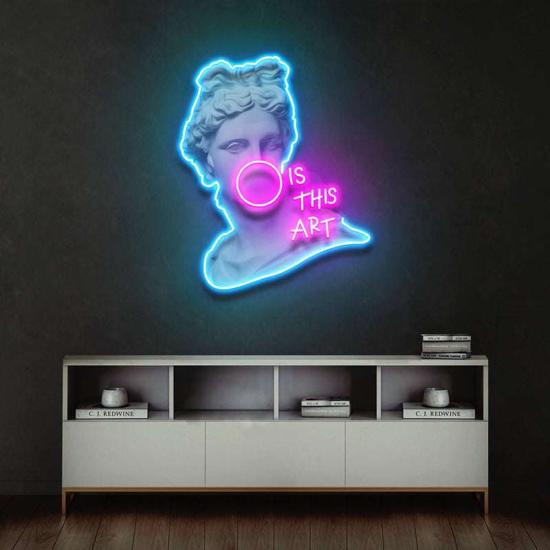 Is This Art Led Neon Acrylic Artwork Led Neon Sign Light