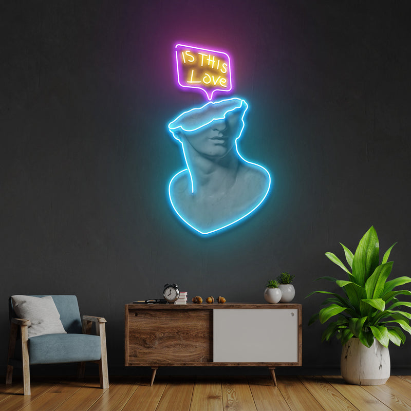 Is This Love Led Neon Acrylic Artwork Led Neon Sign Light