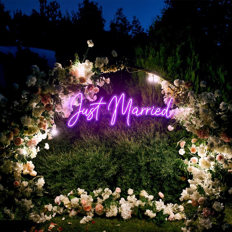 Just Married Led Neon Sign Light