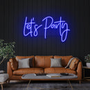 Let's Party Led Neon Sign Light