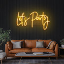 Let's Party Led Neon Sign Light