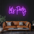 Let's Party Led Neon Sign Light