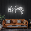 Let's Party Led Neon Sign Light