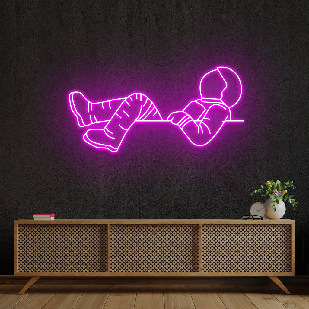 Neon Sign Astronaut Space Led Light
