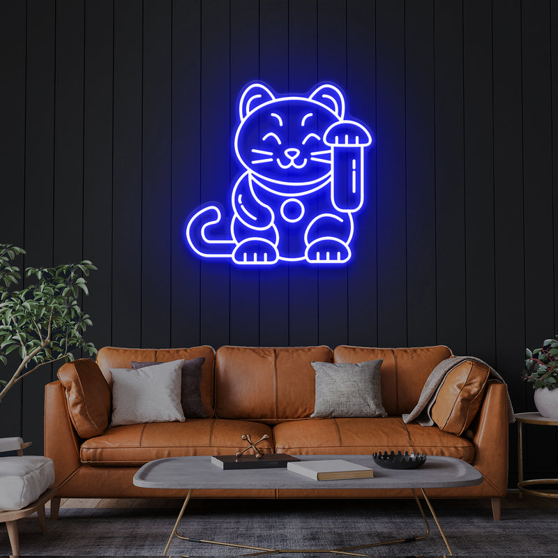 Lucky Cat Led Neon Sign Light