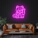 Lucky Cat Led Neon Sign Light
