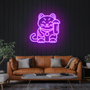Lucky Cat Led Neon Sign Light