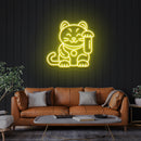 Lucky Cat Led Neon Sign Light