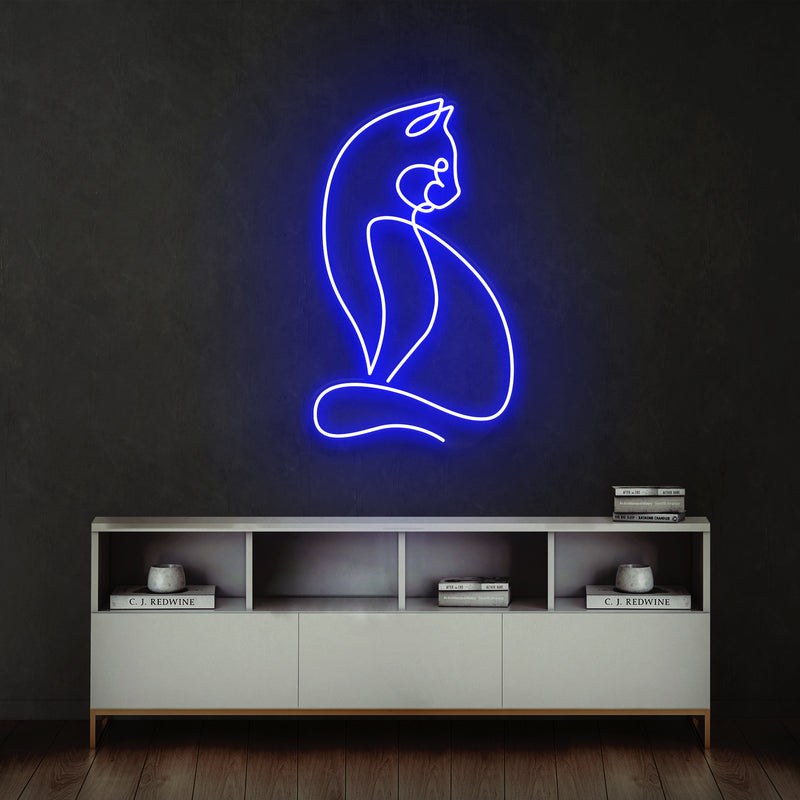 Minimalist Cat Led Neon Sign Light