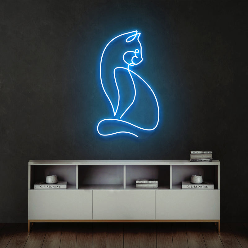Minimalist Cat Led Neon Sign Light