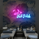 Nail Polish 1 Artwork Led Neon Sign Light, Nail Salon Decoration