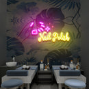 Nail Polish 1 Artwork Led Neon Sign Light, Nail Salon Decoration