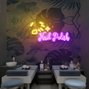 Nail Polish 1 Artwork Led Neon Sign Light, Nail Salon Decoration