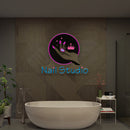 Nail Studio Artwork Led Neon Sign Light, Nail Salon Decoration