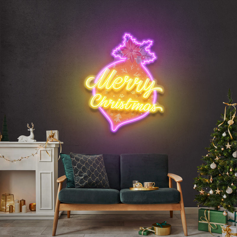 Noel Bauble Art Work Led Neon Sign Light