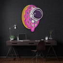 Donut Astronaut Art work Led Neon Sign Light