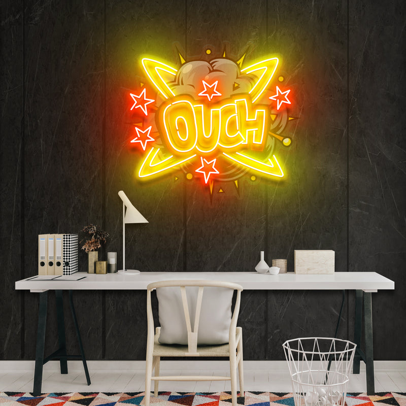 Ouch Artwork Led Neon Sign Light
