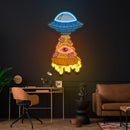 Pizza Ufo Artwork Led Neon Sign Light