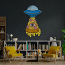 Pizza Ufo Artwork Led Neon Sign Light