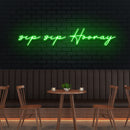 Sip Sip Hooray Led Neon Sign Light