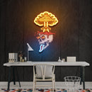 Skull Boom Art work Led Neon Sign Light, Custom Neon Sign, Home Decoration