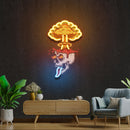 Skull Boom Art work Led Neon Sign Light, Custom Neon Sign, Home Decoration