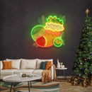 Sock of gifts Art worK Led Neon Sign Light