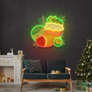 Sock of gifts Art worK Led Neon Sign Light