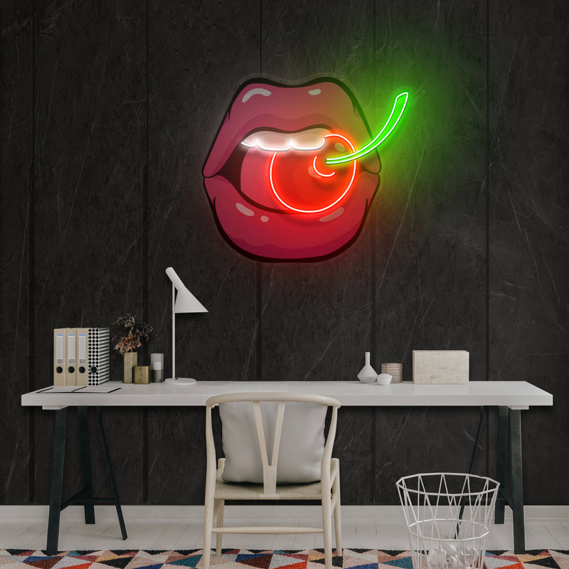 Sweet Cherry Artwork Led Neon Sign Light