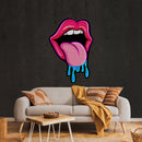 Lips Dripping Artwork Led Neon Sign Light