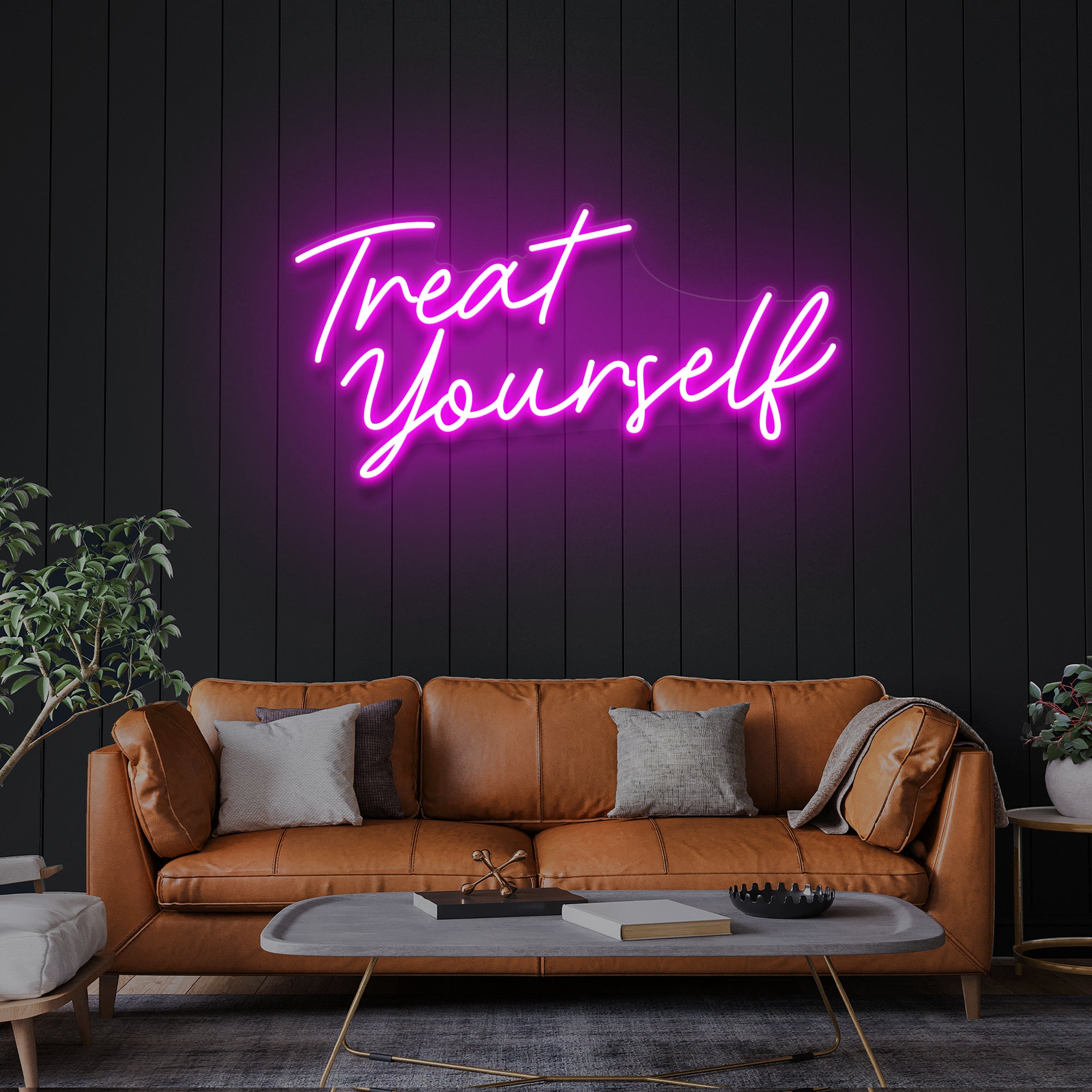 Treat Yourself LED Neon Sign Light