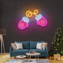 Vibrant Noel Red Gloves Art Work Led Neon Sign Light
