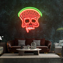 Watermelon Skull Art Work Led Neon Sign Light