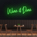 Wine Dine Led Neon Sign Light