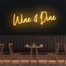 Wine Dine Led Neon Sign Light