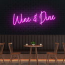 Wine Dine Led Neon Sign Light
