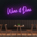 Wine Dine Led Neon Sign Light