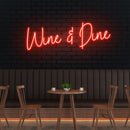 Wine Dine Led Neon Sign Light