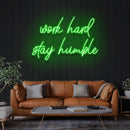 Work Hard Stay Humble Led Neon Sign Light