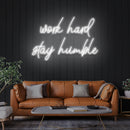 Work Hard Stay Humble Led Neon Sign Light