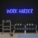 Work Harder Led Neon Sign Light