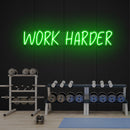 Work Harder Led Neon Sign Light