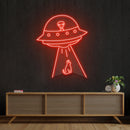 Alien Spaceship Led Neon Sign Light