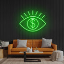 All Eye See Is Money Led Neon Sign Light
