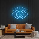 All Eye See Is Money Led Neon Sign Light