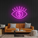 All Eye See Is Money Led Neon Sign Light