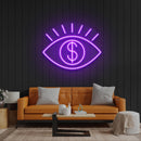 All Eye See Is Money Led Neon Sign Light