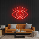 All Eye See Is Money Led Neon Sign Light